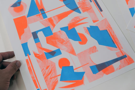 Two Color Risograph Print, 2024